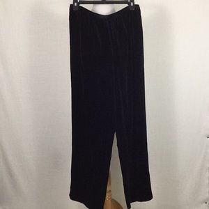 NWOT Josephine Chaus crinkle velvet pull-on pants
